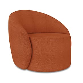 Poltrona Decorativa Orgânica Giratória Lua Bouclê Terra D03 - D`Rossi