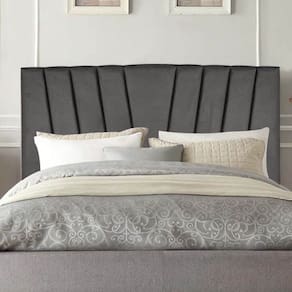 Cabeceira Estofada Casal Belgica 140cm Linho Com Frames Grafitte