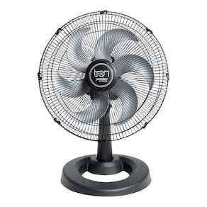 Ventilador Oscilante Mesa 220v 50cm C1 Premium 130w Preto/Prata