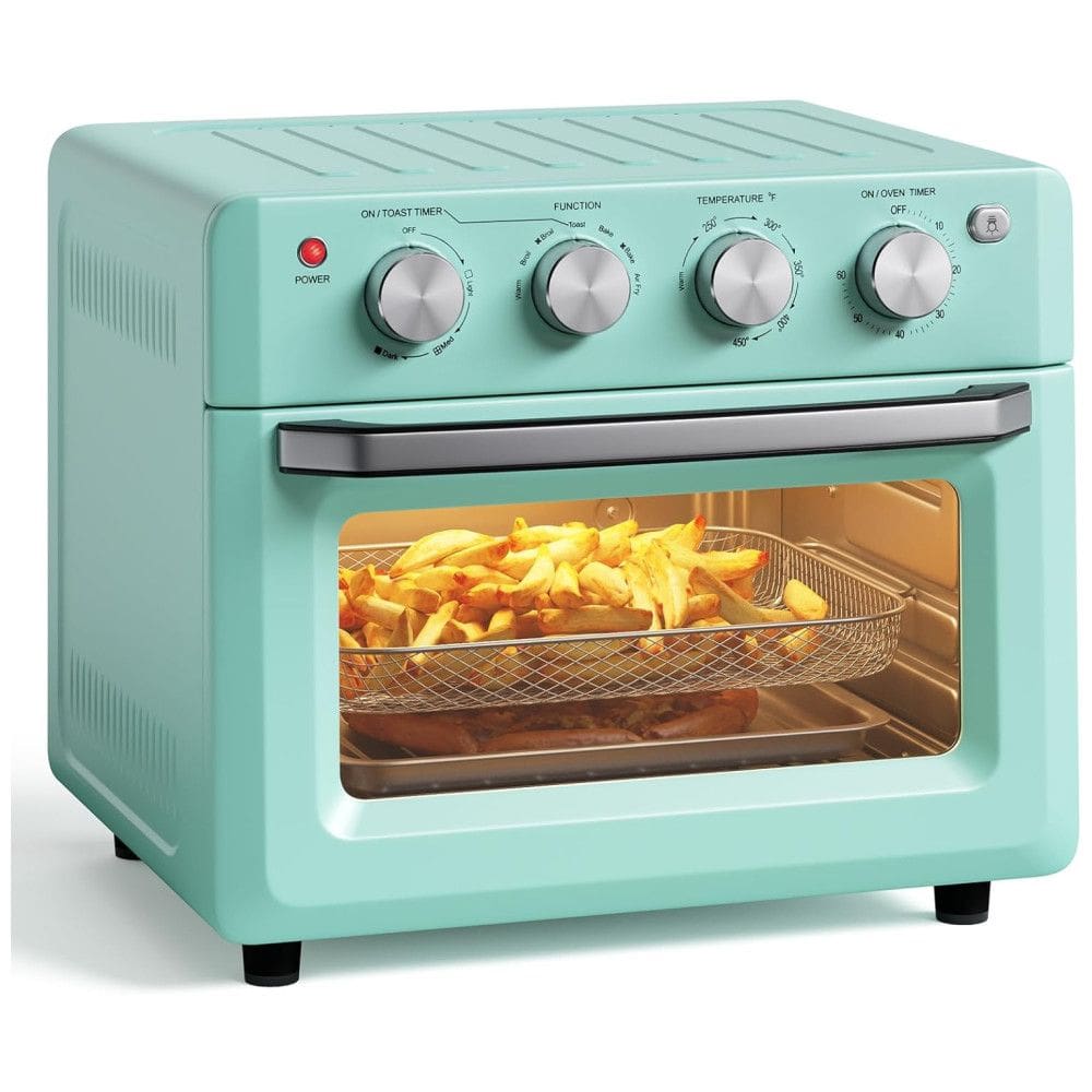 Forno Elétrico de Bancada 7 em 1, 18L com Função Air Fryer, Cozimento Uniforme de 360°, 5 Acessórios e Livro de Receitas, 110V 1550W,