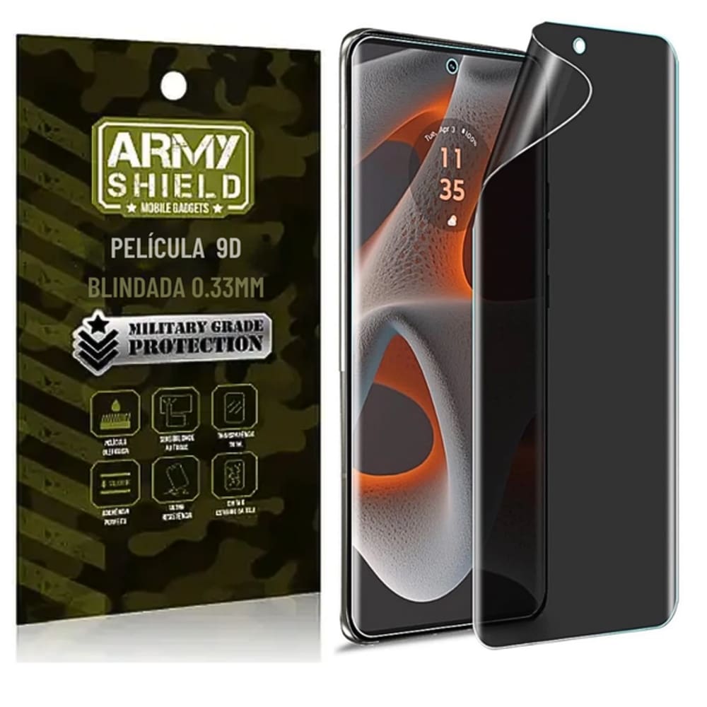 Película Privacidade 9D P/ Moto G85 - Armyshield