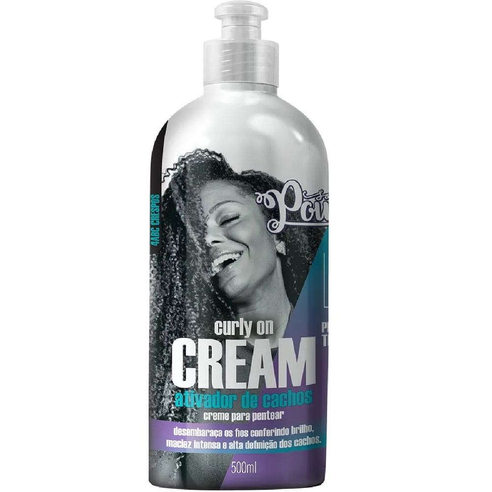 Ativador de Cachos, Creme para Pentear Soul Power Curly on Cream 500ml
