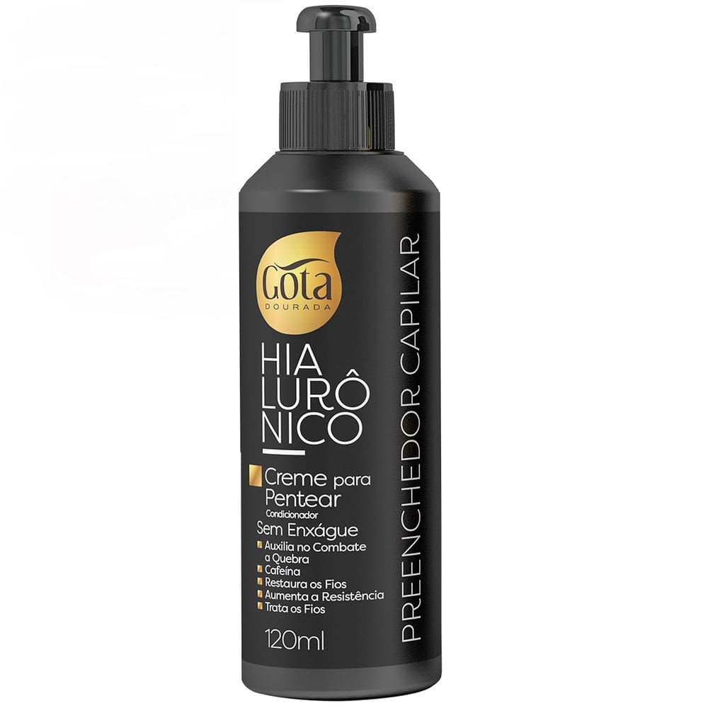 Creme para Pentear Gota Dourada Hialurônico 120ml