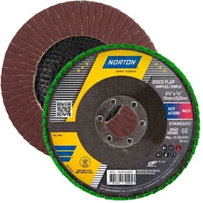 Disco Flap Fibra Grao 60 115X22.23 Standard Norton