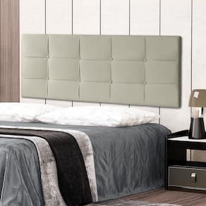 Cabeceira Painel Casal Queen 1,60m Roma Suede Bege Dal Poz Estofados