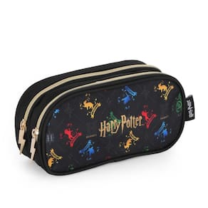 Estojo Harry Potter Infantil Feminino Preto 2 Repartições