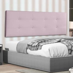 Cabeceira Painel Casal 1,40m Berlim Suede Rosa Bebê Dal Poz Estofados