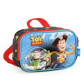 Lancheira Térmica Escolar Infantil Toy Story Azul Woody Buzz