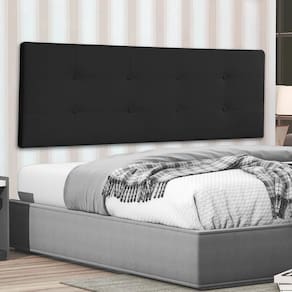 Cabeceira Painel Solteiro 0,90m Berlim Suede Preto Dal Poz Estofados