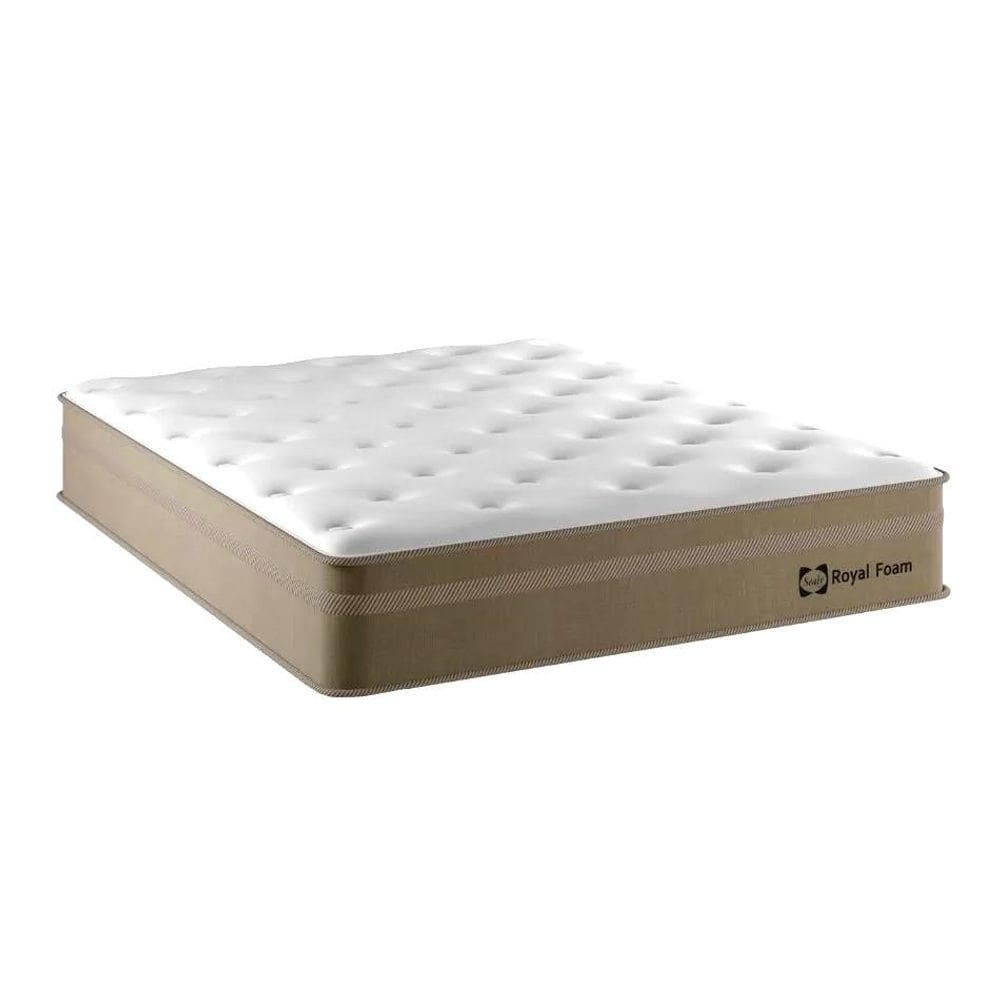 Colchão Queen de Espuma Sealy Royal Foam Euro Pillow 158x198x28 cm