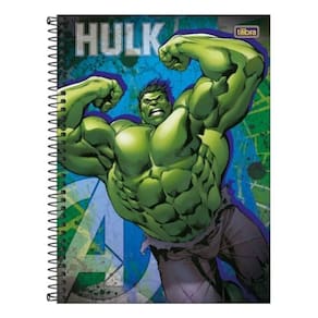 Caderno Univ. 80 Folhas 1 Matéria Hulk Capa 2 - Tilibra