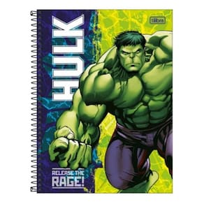 Caderno Univ. 80 Folhas 1 Matéria Hulk Capa 3 - Tilibra
