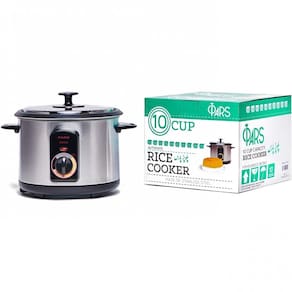 Pars Panela de Arroz Elétrica Automática, Capacidade 2.4L com Temporizador, 110V, Aço Inoxidável