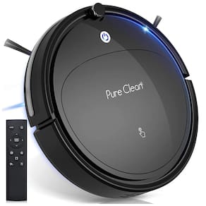 Aspirador de Pó Robô com Sucção Forte 1200PA e Auto Carregamento, 110v, SERENELIFE PUCRCX70, Preto