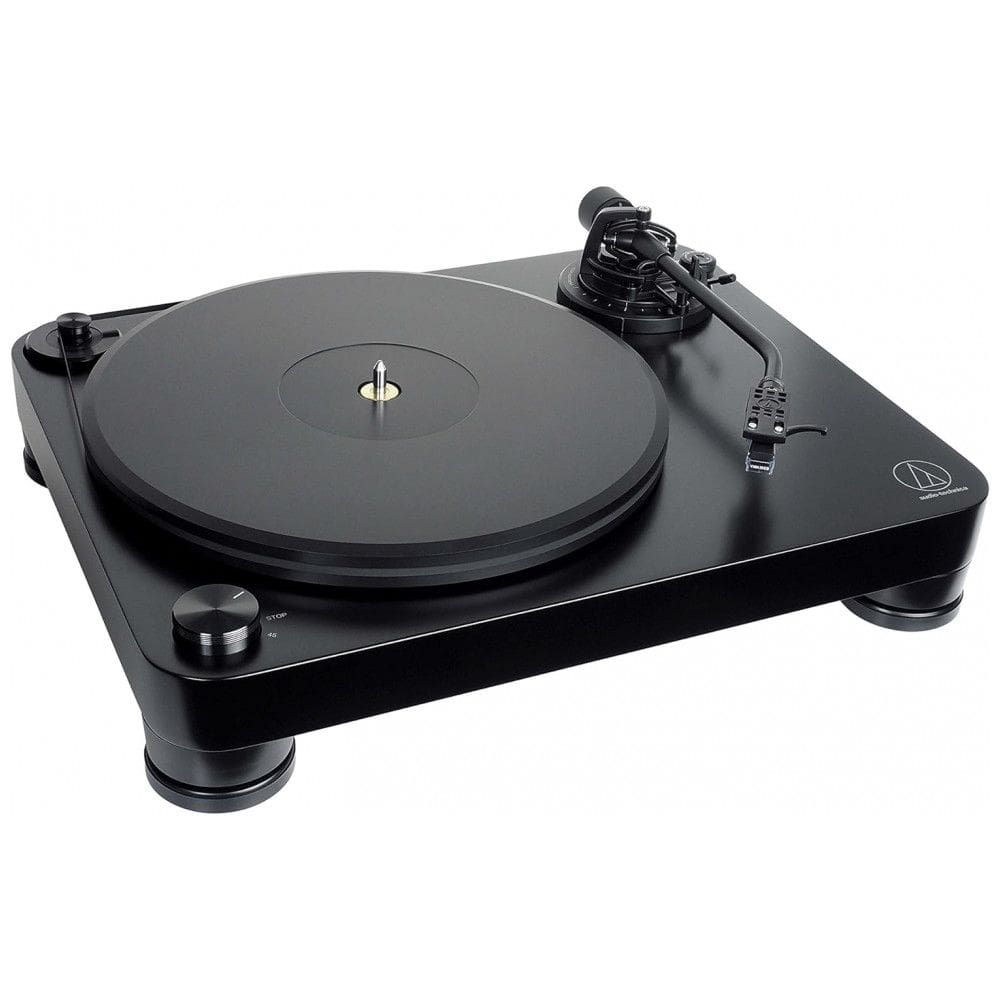 Vitrola Toca Discos Totalmente Manual com Acionamento por Correia com 2 Velocidades, 110v, AUDIO TECHNICA AT LP7, Preto