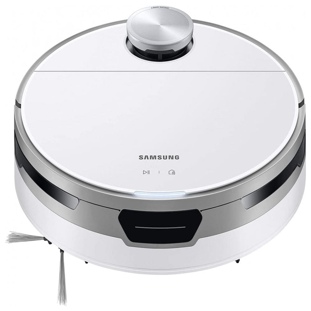 Aspirador de Pó Robô com Controle Remoto e Conexão WI FI, 110v, SAMSUNG VR30T80313W, AA, Branco