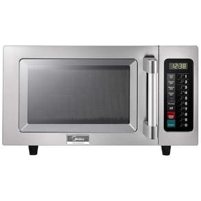 Micro ondas 25 Litros Multifuncional de Aço Inoxidável, 1000W, 110v, MIDEA EQUIPMENT 1025F1A, Prateado