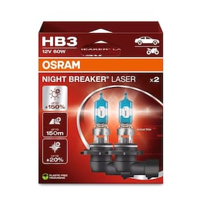 Par Lampada Farol Osram Night breaker Laser HB3 55W 4000k