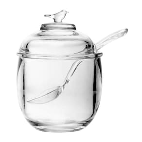 Açucareiro de Cristal Ecológico com Colher Bird 150ml - Wolff