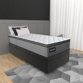 Cama Box Baú Solteiro 88cm Molas Ensacadas D28 Texas Gazin JSW