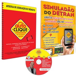 Kit Primeira Habilitação: Apostila, Simulado e DVD