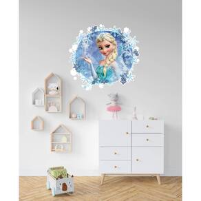Adesivo De Parede Buraco Falso Frozen Mod01