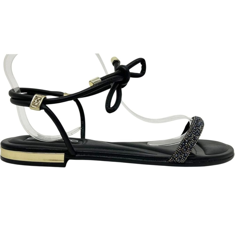 Sandália Feminina Rasteira Causal Social Dia a Dia Passeio Trabalho com Strass Conforto Beira Rio 8263.974