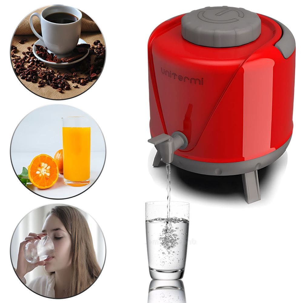 Garrafa Térmica Galão 5 Litros Com Torneira Alça E Pés Para Café Água Suco