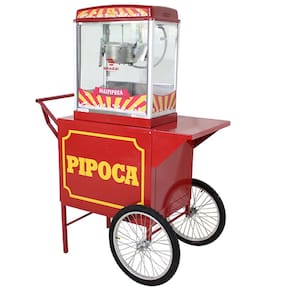Carrinho de pipoca retrô com máquina de pipoca elétrica Mod 4250