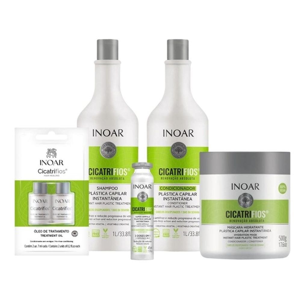 Inoar Kit Cicatrifios Tratamento Diario 5 Produtos