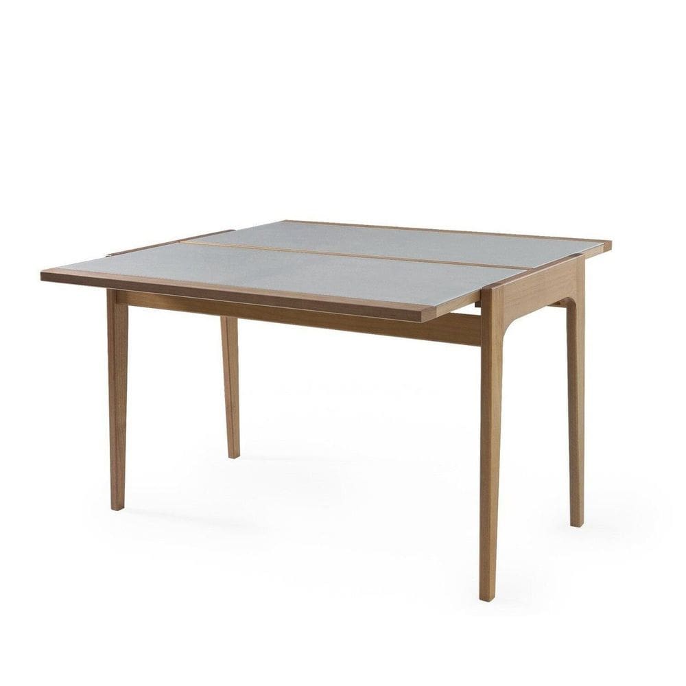 Mesa Aparador Sofia Tampo de Vidro 53/106 Amendoa