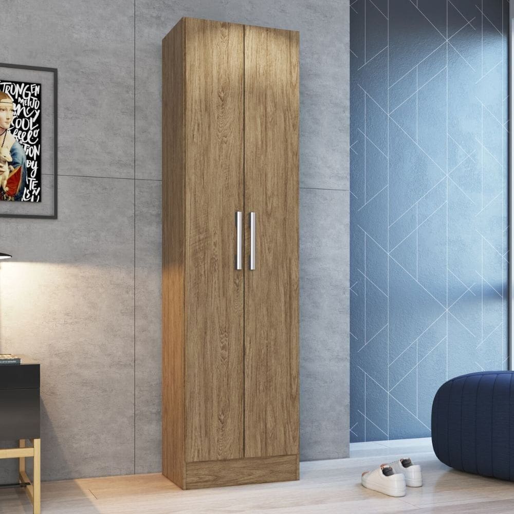 Armário Multiuso 2 Portas 5 Prateleiras Wood