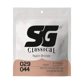 Encordoamento Nylon Bronze 65/35 Prata- Tensão Alta Pesada Para Violão