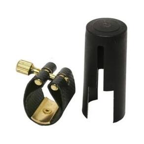 Abraçadeira de Couro Sintético C/ Ressonador com Cobre Boquilha para Boquilha de Metal de Sax Tenor - FREE SAX`S