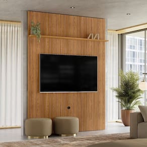 Painel 180cm para Tvs até 75 Pol New Interlagos Cumaru