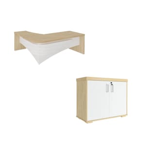 Conjunto Escritório: Balcão 6200 + Mesa Diretor LD 6209