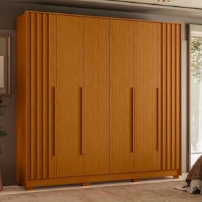 Guarda Roupa Casal 06 Portas Deville Cinamomo