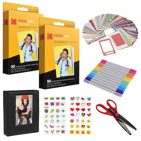 Pacote de álbum de recortes Kodak Premium 2x3100 folhas de papel de zinco