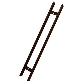 Puxador Duplo DF 926-Inox 202 - Corten - 60 cm