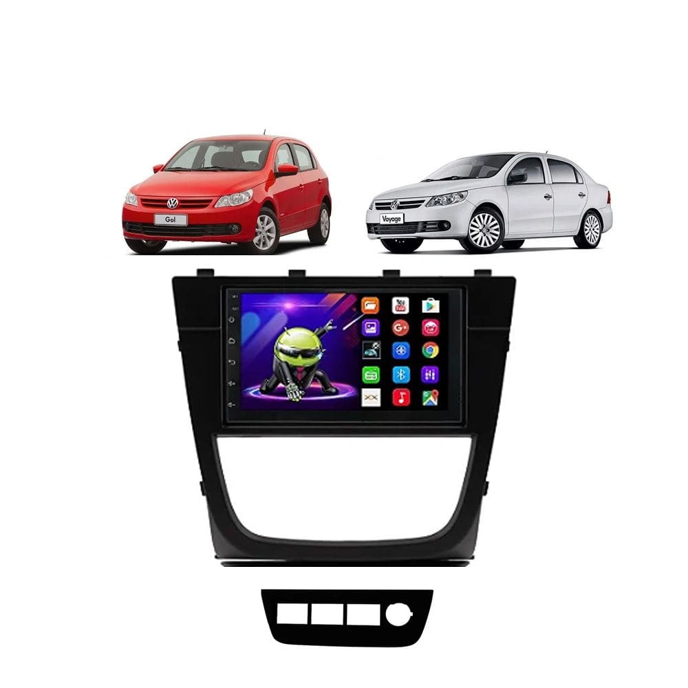 Kit Multimídia Gol Voyage G5 2009 / 2012 7 Pol Android Carplay 2/32GB - 701K FirstOption