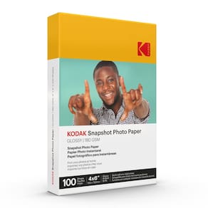 Papel fotográfico KODAK Glossy 4x6 polegadas 180gsm 100 folhas (41305)