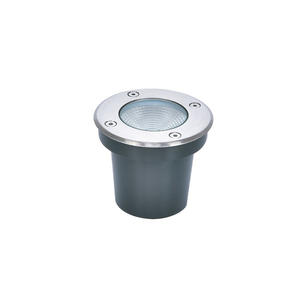 Embutido De Solo Led Astraled Es-6913 Felis 10W Bivolt Prata 3000K Luz Amarela