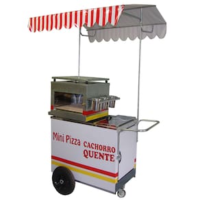Carrinho De Mini Pizza E Cachorro Quente (hot Dog) Mod 4260