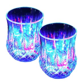 Kit 2 Copos Drink Led Automático Ativado por Líquido 150 ml - Festa Balada Casamento Carnaval Bar Decoração