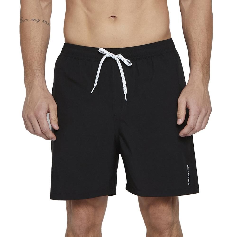 Bermuda Quiksilver Flat Everyday 19" SM25 Masculina Preto