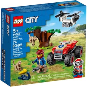 Kit de construção LEGO City Wildlife Rescue ATV 60300 (74 peças)