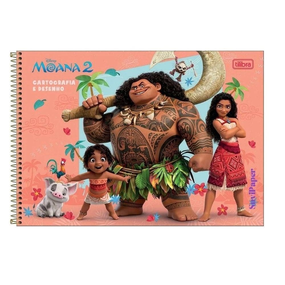 Caderno Cartografia 80 Folhas Espiral Moana2 Capa2 - Tilibra