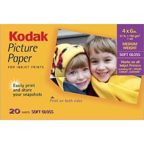 Papel fotográfico Kodak Soft Gloss 4x6 20 folhas