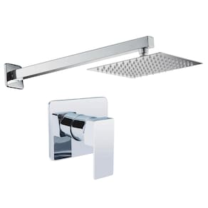 Kit Cromado Ducha Slim Gás+Acabamento Monocomando Base Docol