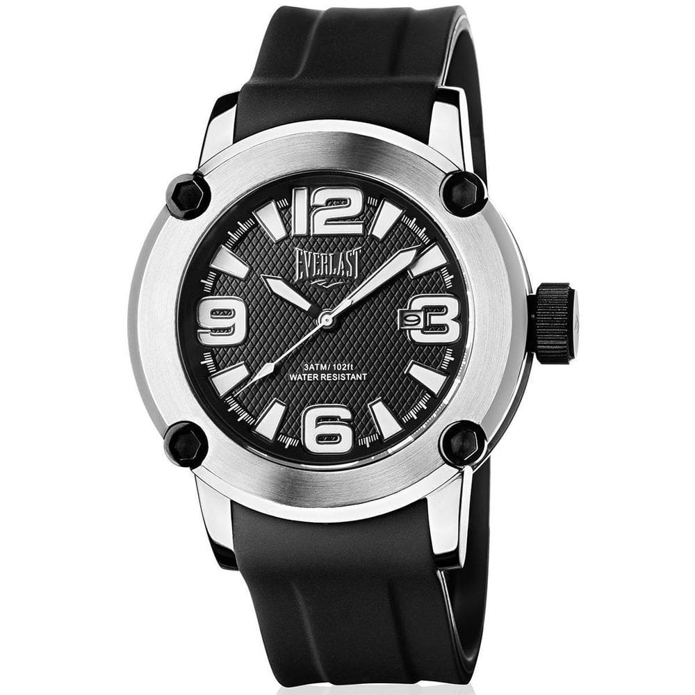 Relógio Masculino Everlast Preto À Prova D`Água 30 M E10430